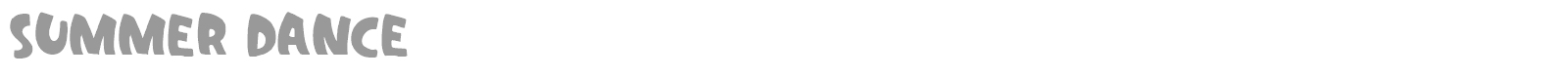 Summer Dance font preview